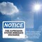 Signmission Fire Suppression System Immediate Discharge OSHA Notice Sign, Vinyl Decal, 7in W x 5in L, 2PK OS-2PACK-NS-D-57-L-12703 - alternate 4